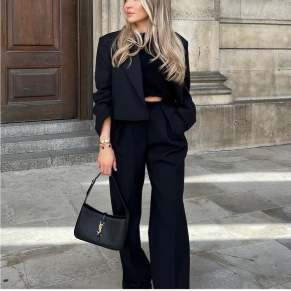 Zara Cropped Blazer Black size XS and M - Picture 3 of 13